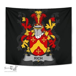 Irish Rich Coat of Arms Family Crest Ireland Tapestry Irish Tapestry
