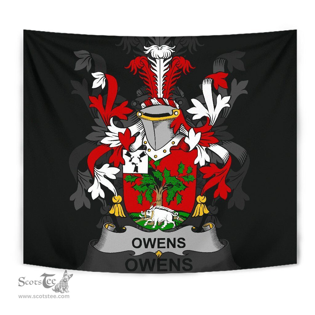 Irish Owens Coat of Arms Family Crest Ireland Tapestry Irish Tapestry