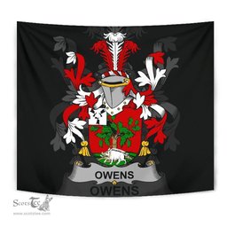 Irish Owens Coat of Arms Family Crest Ireland Tapestry Irish Tapestry