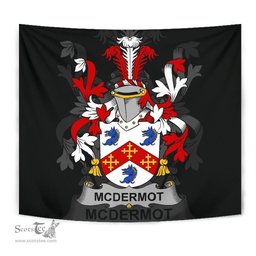 Irish McDermot Coat of Arms Family Crest Ireland Tapestry Irish Tapestry
