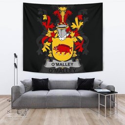 Irish Malley or O'Malley Coat of Arms Family Crest Ireland Tapestry Irish Tapestry