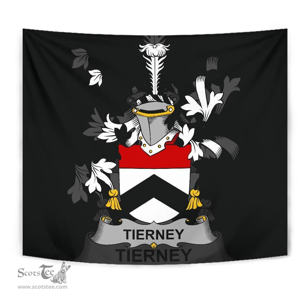 Irish Tierney Coat of Arms Family Crest Ireland Tapestry Irish Tapestry