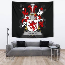 Irish Talbot Coat of Arms Family Crest Ireland Tapestry Irish Tapestry