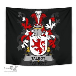 Irish Talbot Coat of Arms Family Crest Ireland Tapestry Irish Tapestry