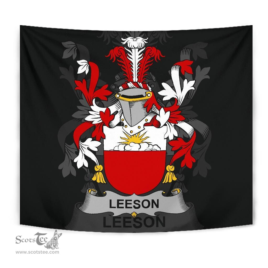 Irish Leeson Coat of Arms Family Crest Ireland Tapestry Irish Tapestry