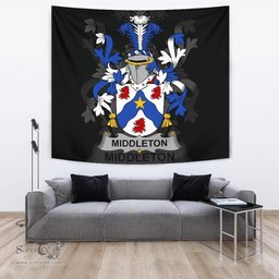 Irish Middleton Coat of Arms Family Crest Ireland Tapestry Irish Tapestry