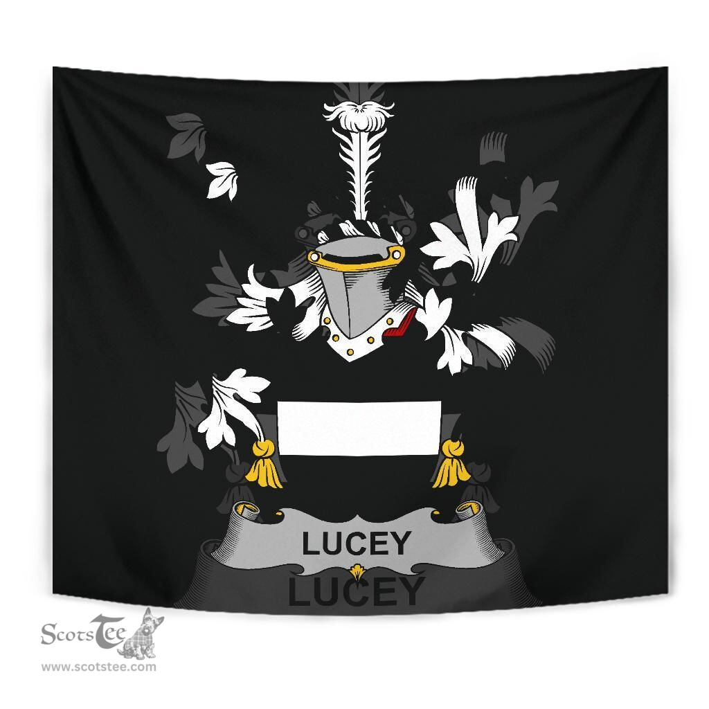 Irish Lucey or O'Lucy Coat of Arms Family Crest Ireland Tapestry Irish Tapestry