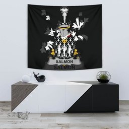 Irish Salmon Coat of Arms Family Crest Ireland Tapestry Irish Tapestry