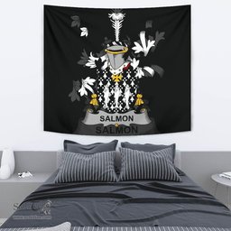 Irish Salmon Coat of Arms Family Crest Ireland Tapestry Irish Tapestry