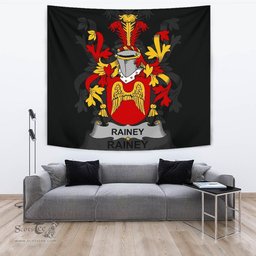 Irish Rainey Coat of Arms Family Crest Ireland Tapestry Irish Tapestry