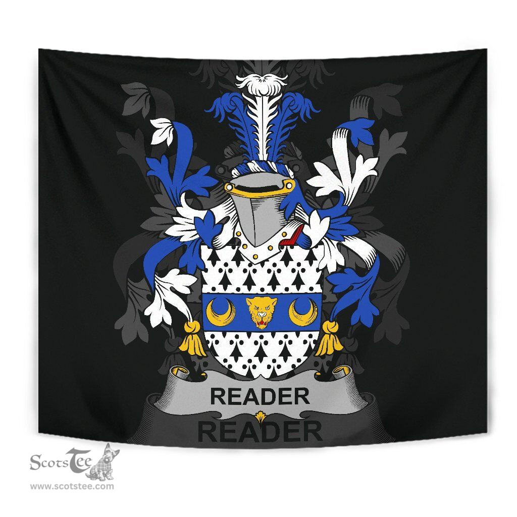 Irish Reader Coat of Arms Family Crest Ireland Tapestry Irish Tapestry