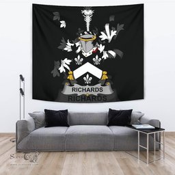 Irish Richards Coat of Arms Family Crest Ireland Tapestry Irish Tapestry