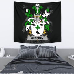 Irish Sharkey or O'Sharkey Coat of Arms Family Crest Ireland Tapestry Irish Tapestry