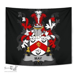 Irish May Coat of Arms Family Crest Ireland Tapestry Irish Tapestry