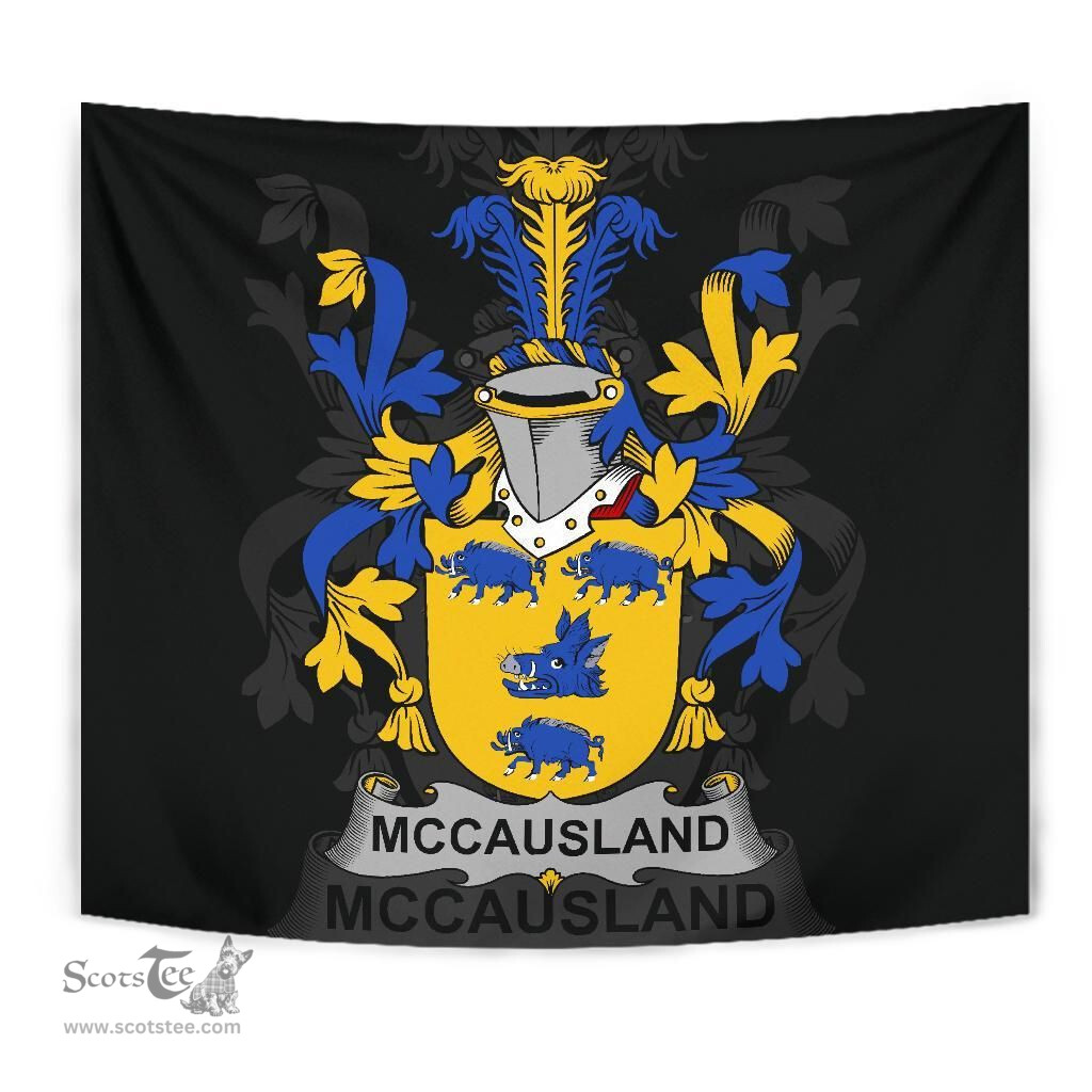 Irish McCausland Coat of Arms Family Crest Ireland Tapestry Irish Tapestry