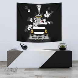 Irish Marshall Coat of Arms Family Crest Ireland Tapestry Irish Tapestry