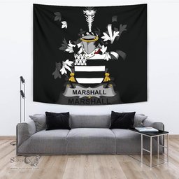 Irish Marshall Coat of Arms Family Crest Ireland Tapestry Irish Tapestry