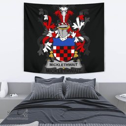 Irish Micklethwait Coat of Arms Family Crest Ireland Tapestry Irish Tapestry