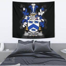 Irish McGann or Magan Coat of Arms Family Crest Ireland Tapestry Irish Tapestry