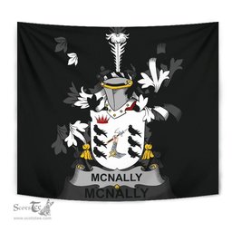 Irish McNally Coat of Arms Family Crest Ireland Tapestry Irish Tapestry