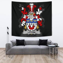 Irish Litton Coat of Arms Family Crest Ireland Tapestry Irish Tapestry