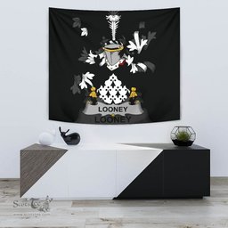 Irish Looney or O'Lunney Coat of Arms Family Crest Ireland Tapestry Irish Tapestry
