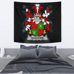 Irish Naghten or O'Naghten Coat of Arms Family Crest Ireland Tapestry Irish Tapestry