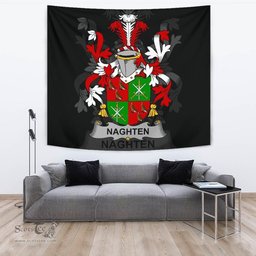 Irish Naghten or O'Naghten Coat of Arms Family Crest Ireland Tapestry Irish Tapestry