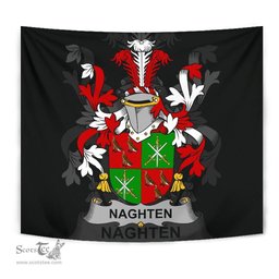 Irish Naghten or O'Naghten Coat of Arms Family Crest Ireland Tapestry Irish Tapestry