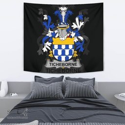 Irish Ticheborne Coat of Arms Family Crest Ireland Tapestry Irish Tapestry