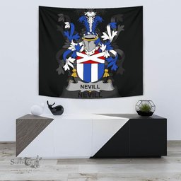 Irish Nevill or Neville Coat of Arms Family Crest Ireland Tapestry Irish Tapestry
