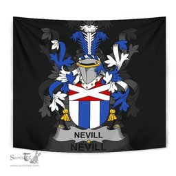 Irish Nevill or Neville Coat of Arms Family Crest Ireland Tapestry Irish Tapestry