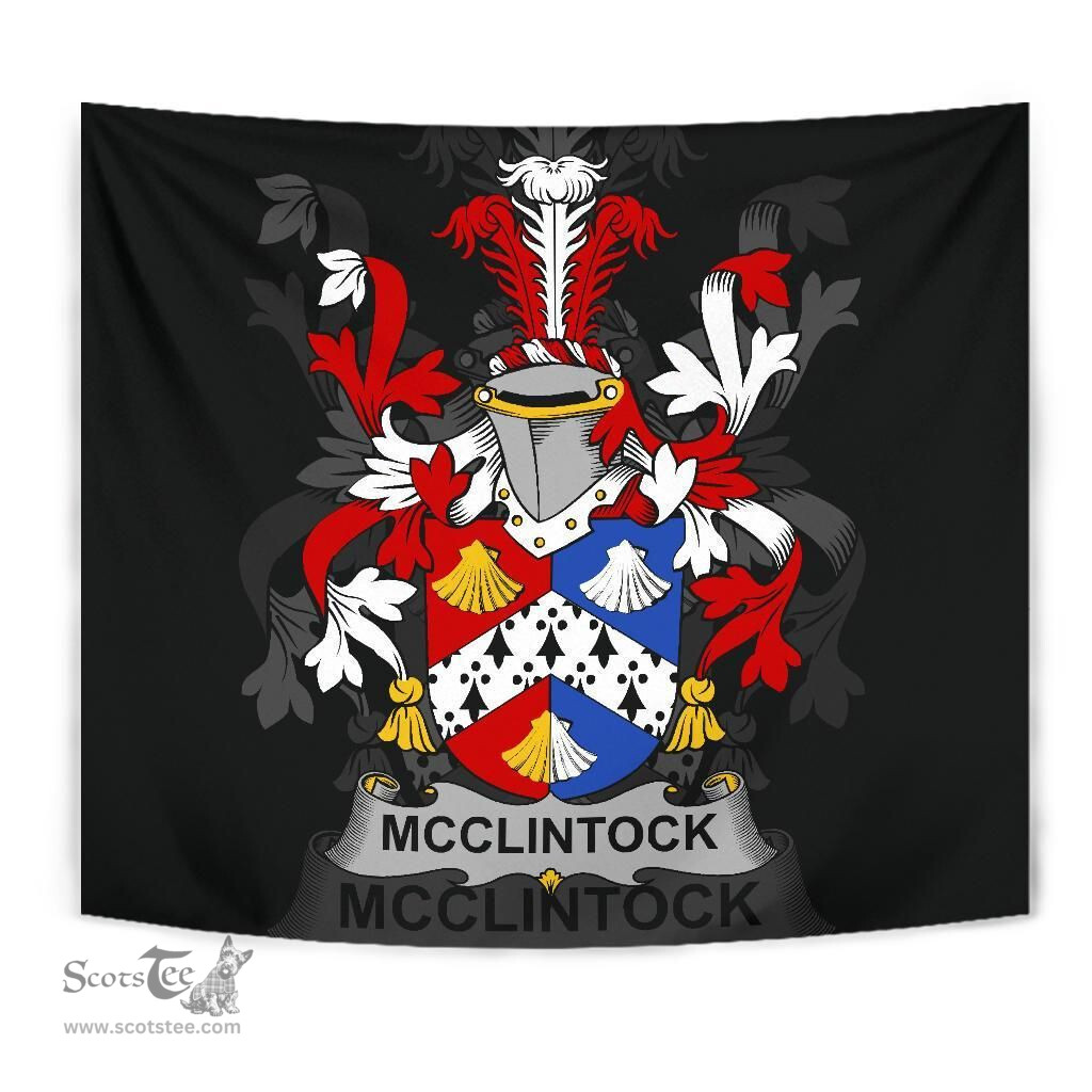 Irish McClintock Coat of Arms Family Crest Ireland Tapestry Irish Tapestry