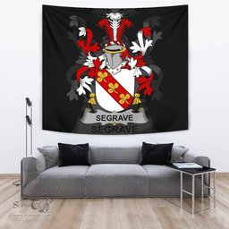 Irish Segrave Coat of Arms Family Crest Ireland Tapestry Irish Tapestry