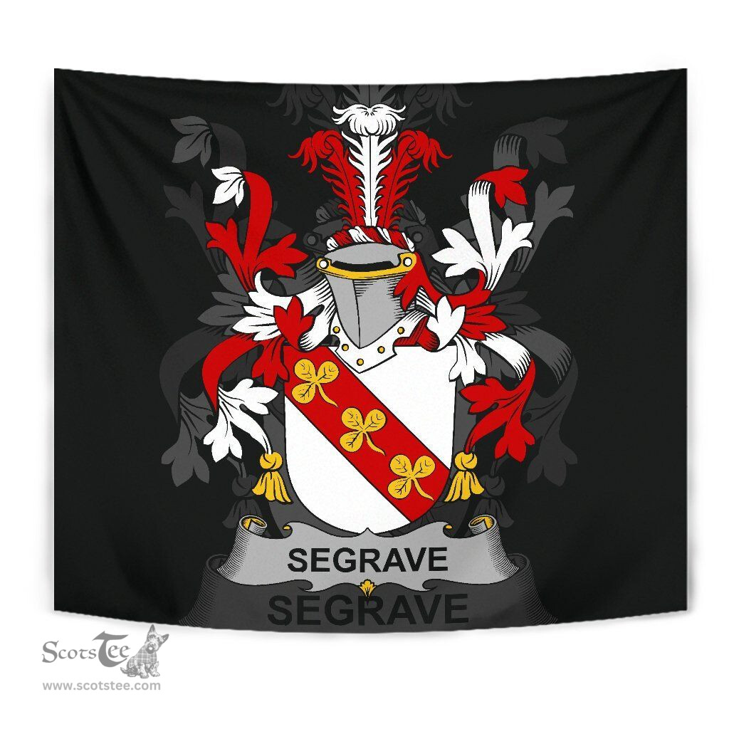 Irish Segrave Coat of Arms Family Crest Ireland Tapestry Irish Tapestry