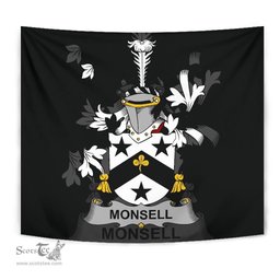 Irish Monsell Coat of Arms Family Crest Ireland Tapestry Irish Tapestry