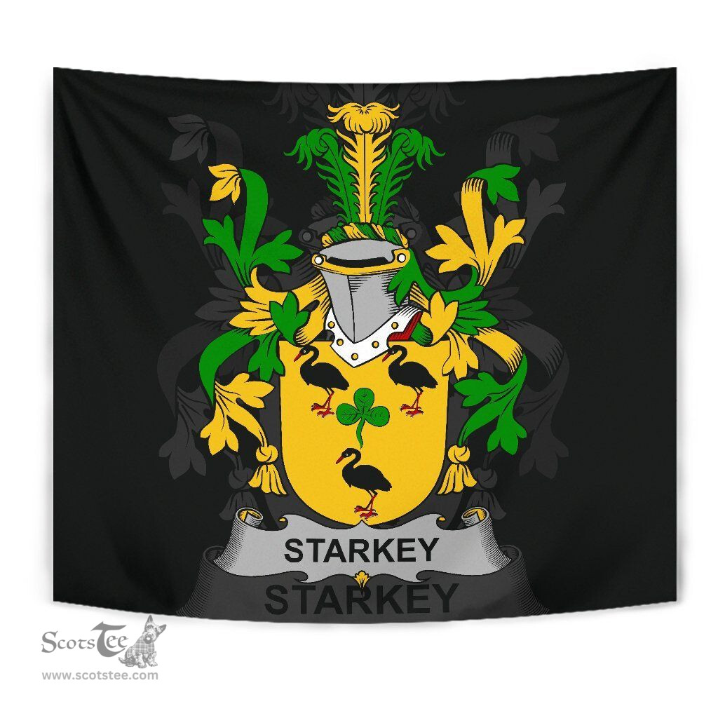 Irish Starkey Coat of Arms Family Crest Ireland Tapestry Irish Tapestry