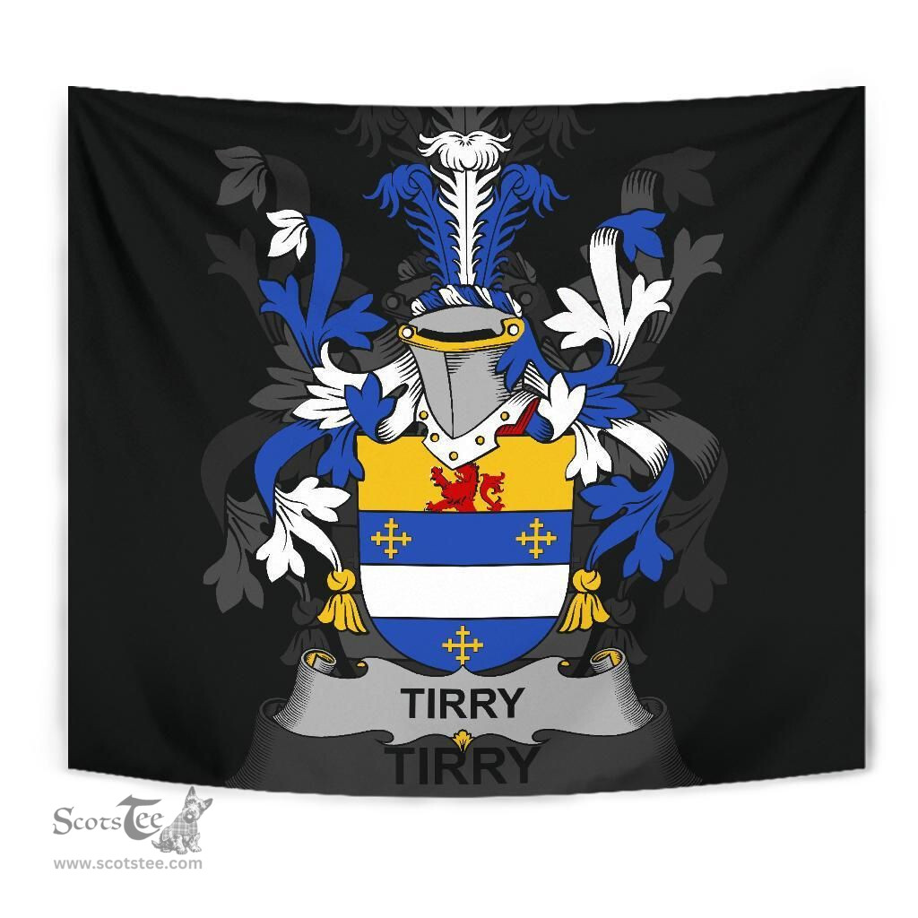 Irish Tirry Coat of Arms Family Crest Ireland Tapestry Irish Tapestry