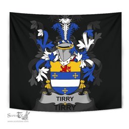 Irish Tirry Coat of Arms Family Crest Ireland Tapestry Irish Tapestry