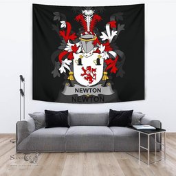 Irish Newton Coat of Arms Family Crest Ireland Tapestry Irish Tapestry