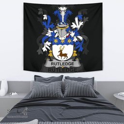 Irish Rutledge Coat of Arms Family Crest Ireland Tapestry Irish Tapestry