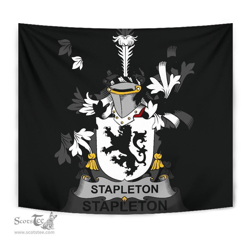 Irish Stapleton Coat of Arms Family Crest Ireland Tapestry Irish Tapestry