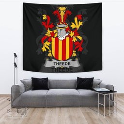 Irish Theede Coat of Arms Family Crest Ireland Tapestry Irish Tapestry