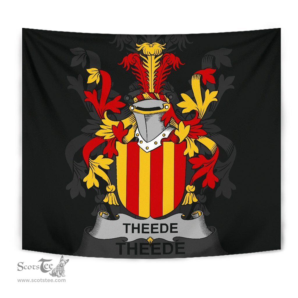 Irish Theede Coat of Arms Family Crest Ireland Tapestry Irish Tapestry