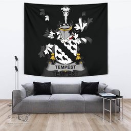 Irish Tempest Coat of Arms Family Crest Ireland Tapestry Irish Tapestry