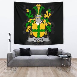 Irish Noone or O'Noone Coat of Arms Family Crest Ireland Tapestry Irish Tapestry