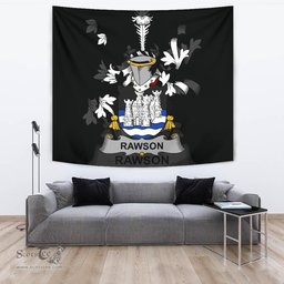 Irish Rawson Coat of Arms Family Crest Ireland Tapestry Irish Tapestry