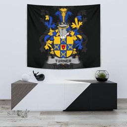 Irish Turner Coat of Arms Family Crest Ireland Tapestry Irish Tapestry