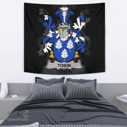 Irish Tobin Coat of Arms Family Crest Ireland Tapestry Irish Tapestry