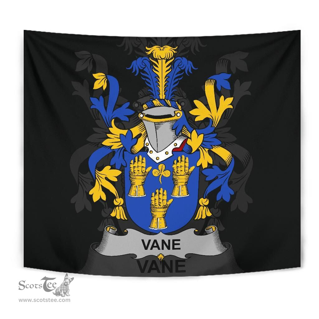 Irish Vane Coat of Arms Family Crest Ireland Tapestry Irish Tapestry